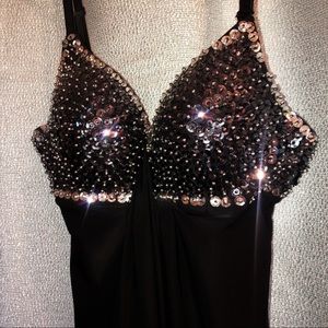 Sequin bra mini dress